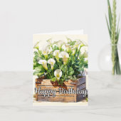 Carte Joyeux anniversaire fraîchement sélectionné Calla  (Devant)