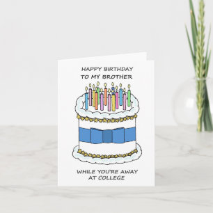 Carte Joyeux Anniversaire Frère à l'Université