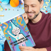 Carte Joyeux anniversaire frère drôle