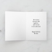 Carte Joyeux anniversaire Frère Funny Chien Humour (Intérieur)