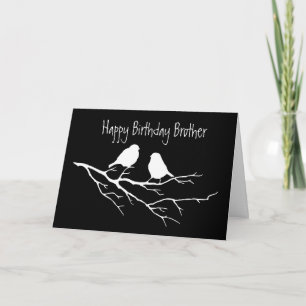 Carte Joyeux Anniversaire Frère spécial ami, deux oiseau