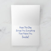 Carte Joyeux Anniversaire Fun Seagull (Intérieur)