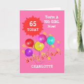 Carte Joyeux anniversaire Funny 65e jalon Personnalisé (Devant)