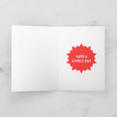 Carte Joyeux anniversaire Funny 65e jalon Personnalisé (Intérieur)