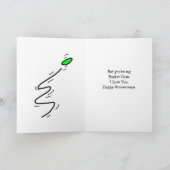 Carte Joyeux Anniversaire, Funny Disc Coque de panier de (Intérieur)