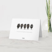 Carte Joyeux anniversaire Funny Grumpy Disgruntled Owl (Dos)