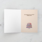 Carte Joyeux Anniversaire Funny Squirrel Balloon Texte P (Intérieur)