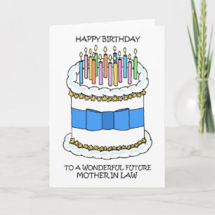 Carte Joyeux anniversaire Futur Mère en droit