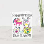 Carte Joyeux anniversaire | Garde-Le Juste Étrange (Devant)