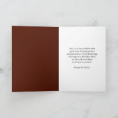 Carte Joyeux Anniversaire Gâteau au Chocolat Backgammon (Intérieur)