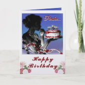 Carte Joyeux Anniversaire Gâteau Félicitations (Devant)