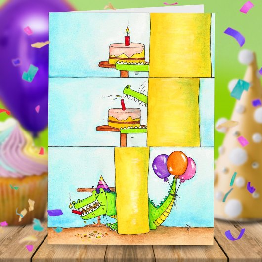 Carte Joyeux Anniversaire Gator