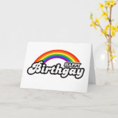 Carte Joyeux Anniversaire Gay (Fleur jaune)