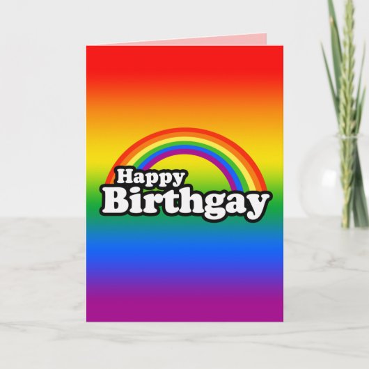 Carte Joyeux Anniversaire Gay (Devant)