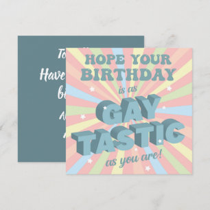 Carte Joyeux Anniversaire Gay Tastic
