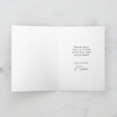 Carte Joyeux Anniversaire | Gerbera Orange en Vase (Intérieur)