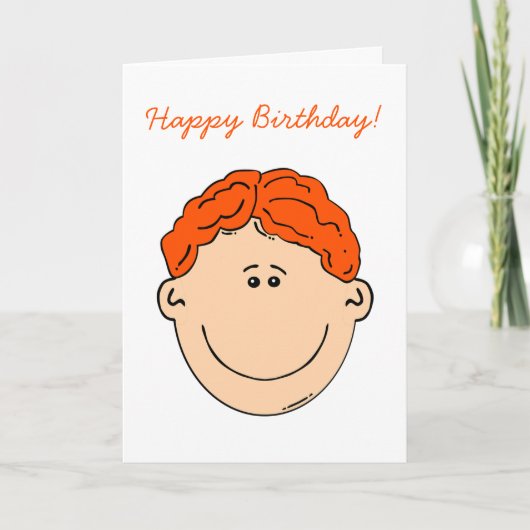 Carte Joyeux anniversaire Ginger Nut ami ou relation (Devant)