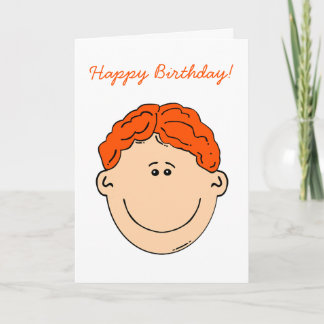 Carte Joyeux anniversaire Ginger Nut ami ou relation