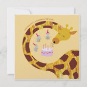 Carte Joyeux anniversaire - Giraffe et amis (Devant)