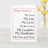 Carte Joyeux anniversaire girlfriend.boyfriend, épouse, (Fleur jaune)