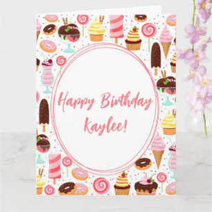 Carte Joyeux Anniversaire Glaces Filles Douces Cute Anni