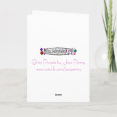Carte "Joyeux anniversaire" Glitz Rose 'VIP SIS' (Dos)