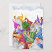 Carte Joyeux Anniversaire - Gnomes Anniversaire Célébrat (Dos)