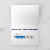 Carte Joyeux anniversaire Godson Avion (Intérieur)
