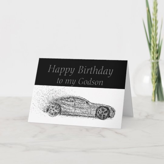 Carte Joyeux Anniversaire Godson Classic Cars Vehicules Zazzle Be