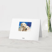 Carte Joyeux Anniversaire Golden Retriever Chien chiot (Dos)