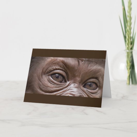 Carte Joyeux Anniversaire Gorilla (Devant)