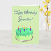 Carte Joyeux anniversaire Grand-fils anniversaire voeux  (Fleur jaune)