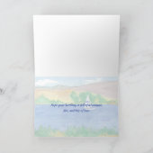 Carte Joyeux Anniversaire Grand-fils de la voile Lac Mou (Intérieur)