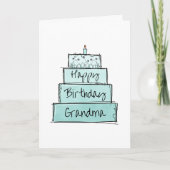 Carte Joyeux Anniversaire Grand-mère (Devant)