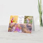 Carte Joyeux Anniversaire Grand-mère Personnalisé Petits (Devant)