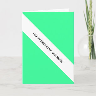 Carte joyeux anniversaire, grand nez