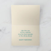 Carte "Joyeux anniversaire, grand-père" (Intérieur)