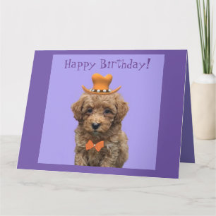Carte "Joyeux anniversaire" grand Personnaliser chien an