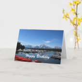 Carte Joyeux anniversaire, Grand Teton National Park (Fleur jaune)