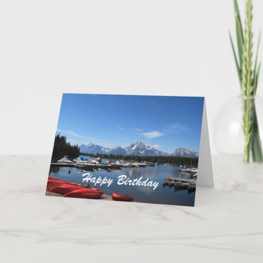 Carte Joyeux anniversaire, Grand Teton National Park (Devant)