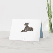 Carte Joyeux Anniversaire Grande Dane Puppy Dog Card - V (Dos)