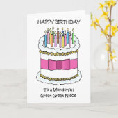 Carte Joyeux anniversaire Grande Grande Nièce (Fleur jaune)