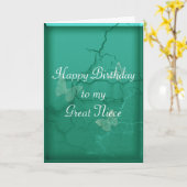 Carte Joyeux anniversaire Grande nièce (Fleur jaune)