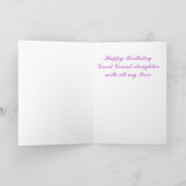 Carte Joyeux anniversaire Grande petite-fille (Intérieur)