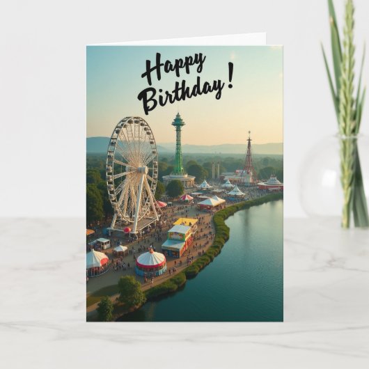 Carte Joyeux Anniversaire Grande Roue (Devant)