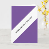 Carte joyeux anniversaire, grandes oreilles (Fleur jaune)