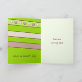 Carte Joyeux Anniversaire Grandson photo verte et brune (Intérieur)