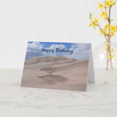 Carte Joyeux Anniversaire, Great Sand Dunes, Colorado (Fleur jaune)