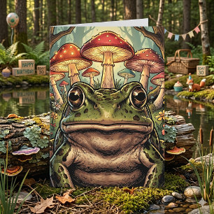 Carte Joyeux Anniversaire Grenouille Vintage Cottageco