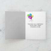 Carte Joyeux Anniversaire gris Tabby Chat (Intérieur)